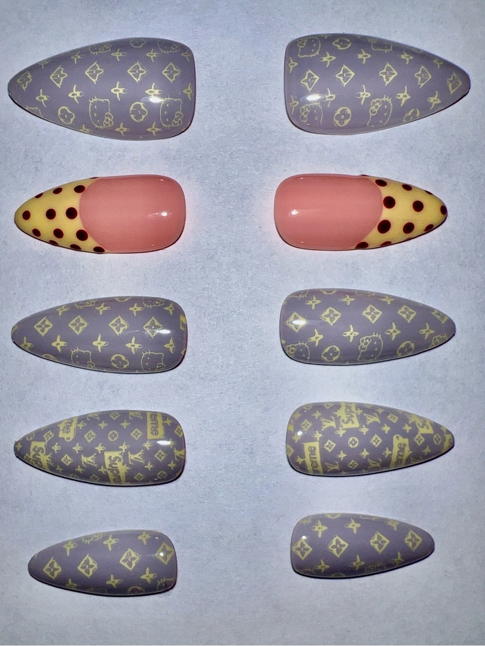 Look Beautiful luxury custom made reusable press on nails